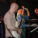 Davide Catalano, Gitarrist der D-Lite Partyband beim Schützenfest Plettenberg 2017 am Samstag