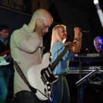 Davide Catalano, Gitarrist der D-Lite Partyband beim Schützenfest Plettenberg 2017 am Samstag