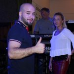 Elli Ernst und Davide Catalano von der D-Lite Partyband beim Schützenfest Sieveringen 2017